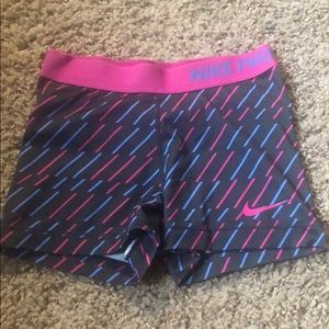 Nike pro spandex shorts